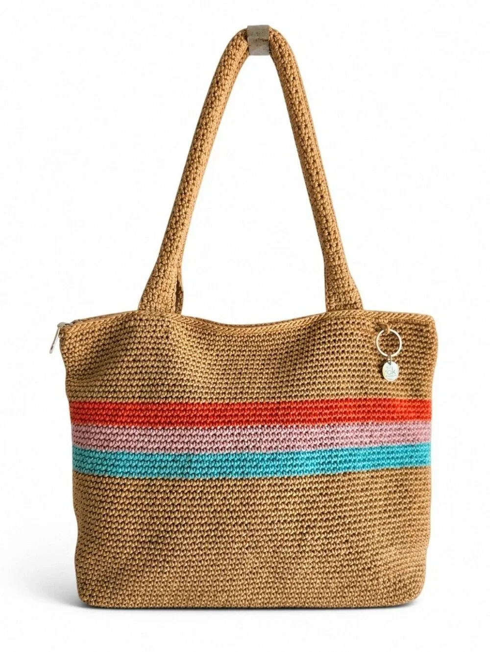 The Sak Crafted Classics Carryall Crocheted Tote Bag Handbag Purse